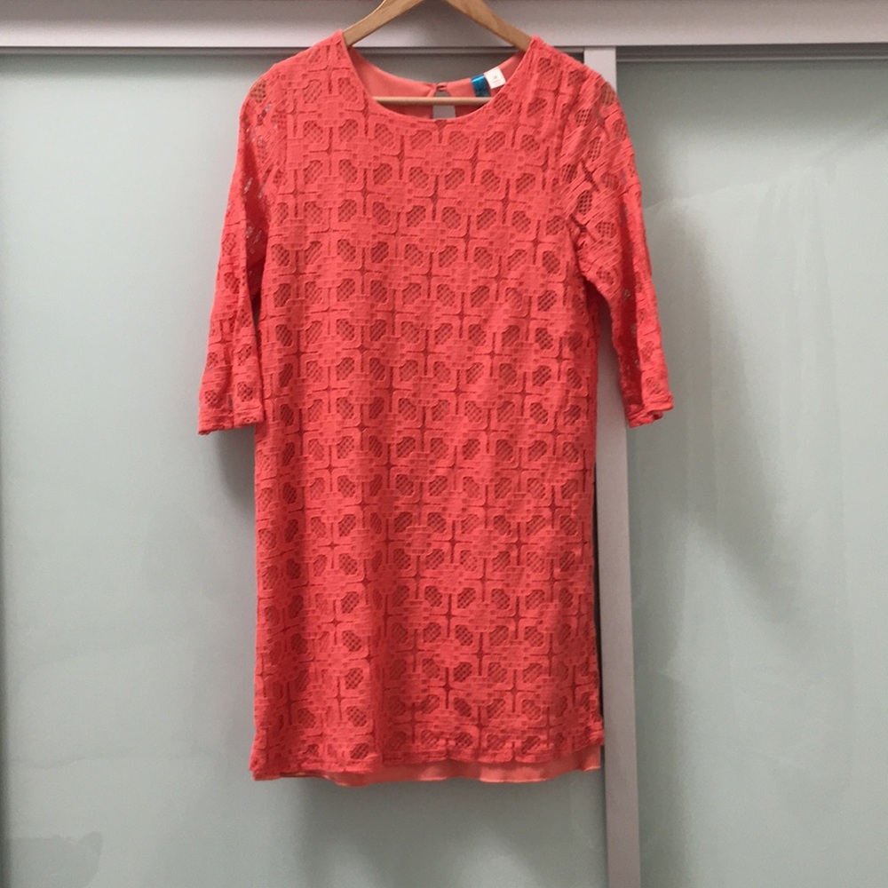 Pink shift dress